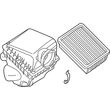 BMW 13-71-1-432-823 Intake Silencer