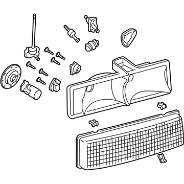 GM 16524091 Housing, Headlamp (W/Lens)