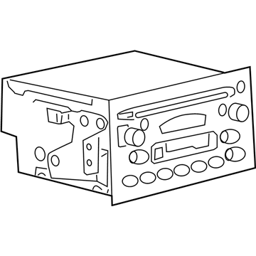 GM 15851728 Radio Asm-Amplitude Modulation/Frequency Modulation Stereo & Clock & Audio Disc*Ebony