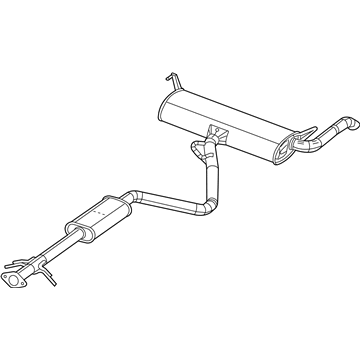 Mopar 68188958AC Exhaust Muffler And Tailpipe