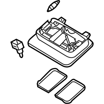 Nissan 26430-CA100 Lamp Assembly-Map