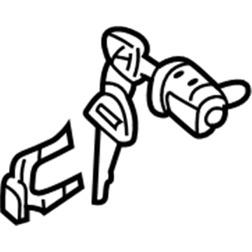 GM 91175207 Cylinder, Front Side Door Lock