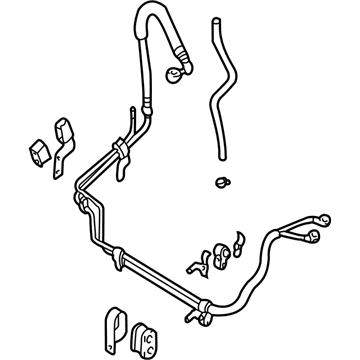 Nissan 49710-9Z016 Hose & Tube Set-Power Steering