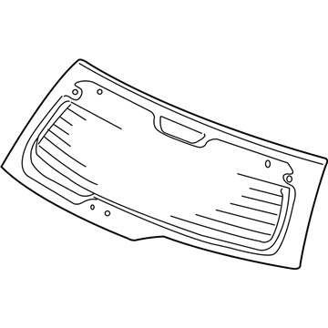 Honda 73211-S9A-306 Glass Assy., RR. Windshield (Privacy)(Nippon Sheet Glass)