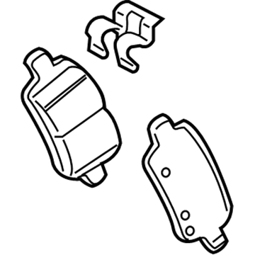 GM 23341200 Rear Pads