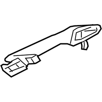 Lexus 69210-0E100-A0 Front Door Outside Handle Assembly, Right