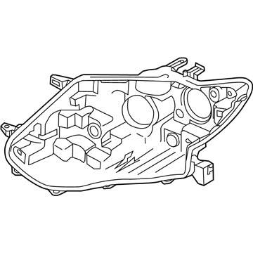 Nissan 26075-4BA5A Headlamp Housing Assembly, Driver Side