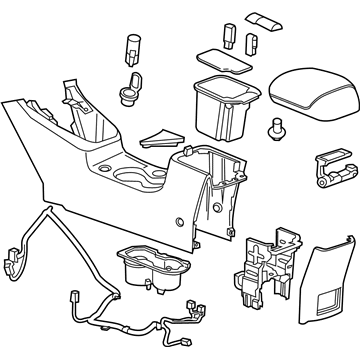 GM 95174680 Console Assembly