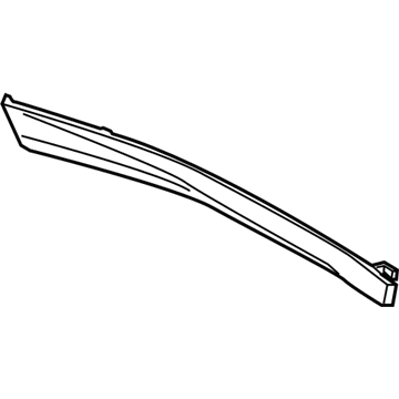 BMW 51-41-7-225-545 Trim, Door, Aluminium. Fine Ground, Front Left