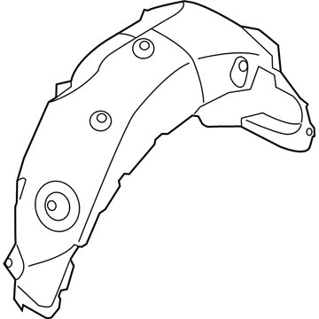 Kia 868223W010 Guard Assembly-Rear Wheel