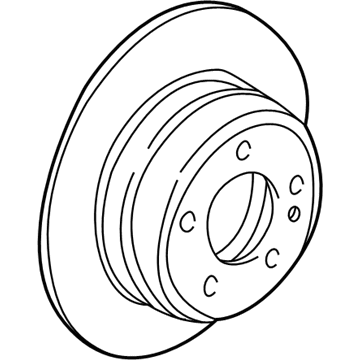 BMW 34-21-2-282-304 Brake Disc, Ventilated, Right