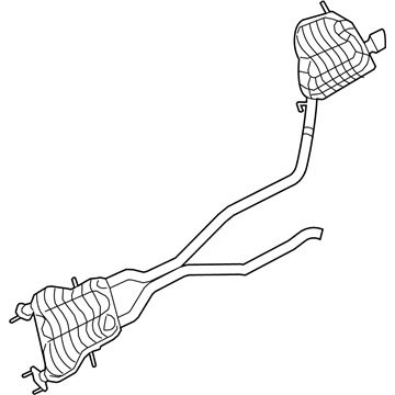 Mopar 68276625AA Exhaust Muffler Resonator And Tailpipe