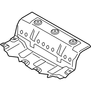 BMW 51-48-7-340-227 Heat Insulation, Rear Silencer, Front