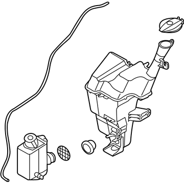 Kia 986101W600 Washer Reservoir & Pump Assembly