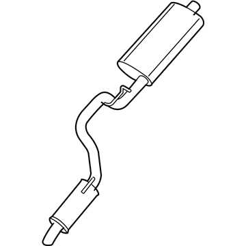 Mopar 52125106AL MUFFLER-Exhaust