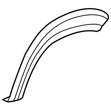 Mopar 5LP20JXWAB Molding-Quarter Wheel Opening