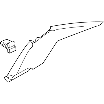 Infiniti 76935-4GA0A Finisher-Rear Pillar, LH