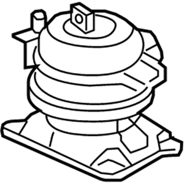 Honda 50830-TK8-A01 Rubber Assy., FR. Engine Mounting (ACM)
