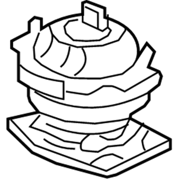 Honda 50810-TK8-A01 Rubber Assy., RR. Engine Mounting (ACM)