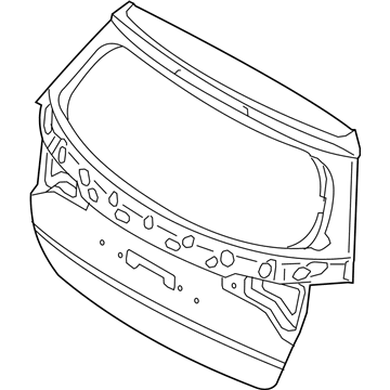 Kia 737001U520 Panel Assembly-Tail Gate