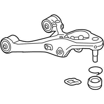 Acura 52510-TY3-A01 Arm, Right Rear (Upper)