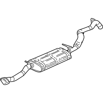 GM 15758516 Exhaust Muffler Assembly (W/ Exhaust Pipe & Tail Pipe)