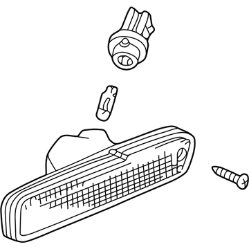 Honda 33650-SV4-A01 Light Assembly, Right Rear Side Marker