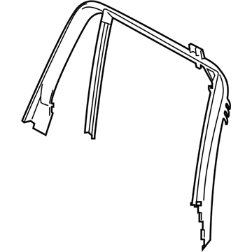 BMW 51-35-7-423-137 Window Frame Cover, Rear Left Door