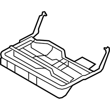 Nissan 88305-1AA0A Pad & Frame Assy-Cushion, Rear Seat RH