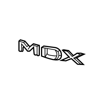 Acura 75722-TYA-A01 Emblem, Rear Set Mdx