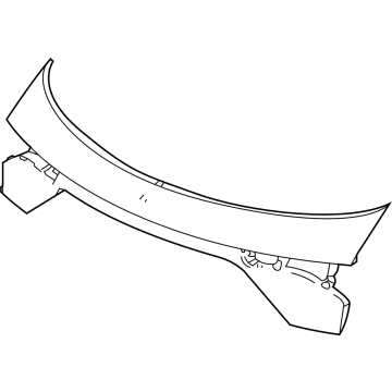 Acura 74890-TYA-A01ZC Garnish, Rear (Extreme Crimson Pearl)