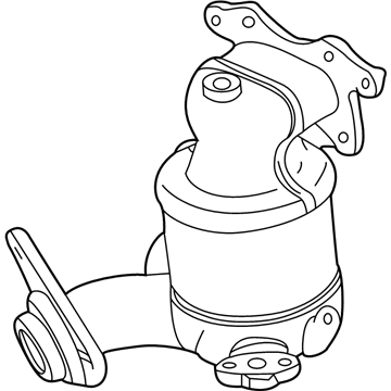 Honda 18190-RV0-A00 Converter, Front Primary