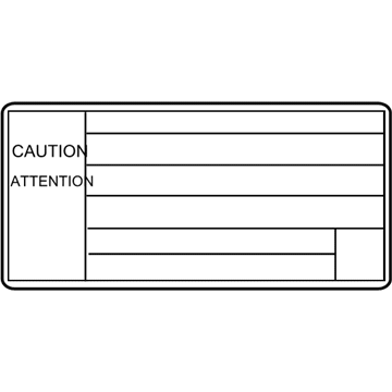 Lexus 11285-38040 Label, COOLANT System