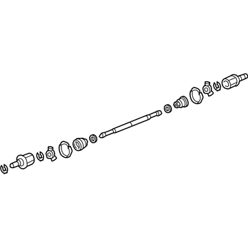 Honda 42311-T0A-000 Driveshaft Assembly, Driver Side