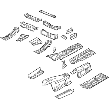 Mopar 68059589AL Pan-Front Floor