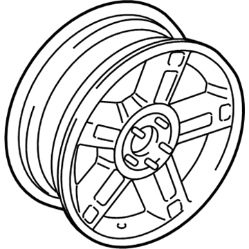 Ford 1L2Z-1007-SF Wheel, Alloy