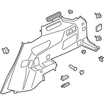 Ford LB5Z-7831012-EA Quarter Trim Panel