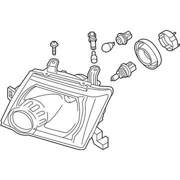 Nissan 26010-ZL00A Passenger Side Headlight Assembly