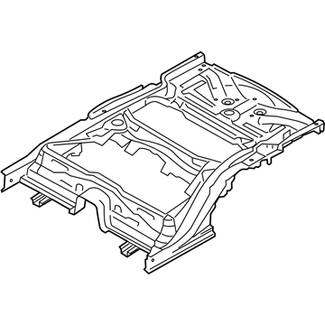 Hyundai 65700-2M000 Member Assembly-Rear Floor Under