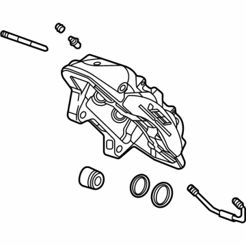 GM 84984077 CALIPER ASM-RR BRK (W/O BRK PADS & BRKT)*HARBOR GREY T