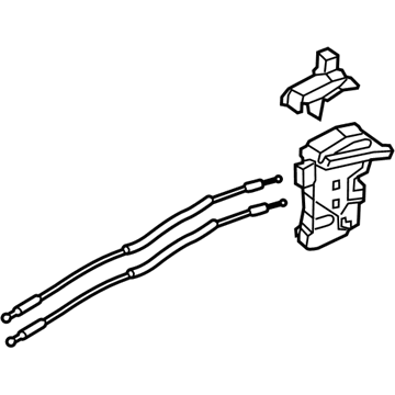 Kia 813103W000 Front Door Latch & Actuator Assembly, Left