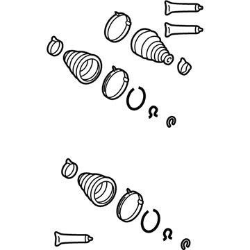 Lexus 04438-21062 Boot Kit, Front Drive Shaft