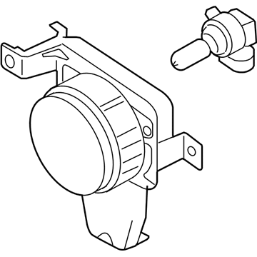 Ford 4S4Z-15200-AA Fog Lamp Assembly