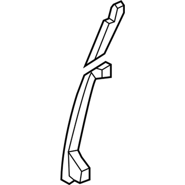 Hyundai 83545-3V000 Run&Channel-Rear Door Delta Lower, RH