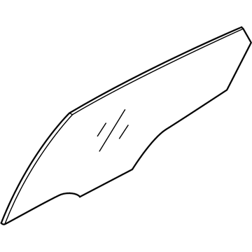 Hyundai 83421-3V010 Glass-Rear Door Window, RH