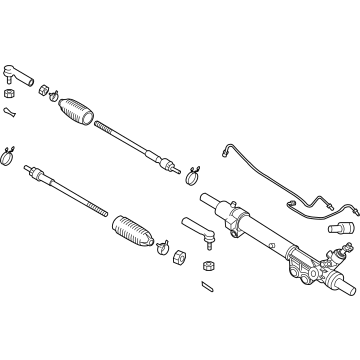 Nissan 49001-9BU0A GEAR & LINKAGE ASSY-POWER STEERING