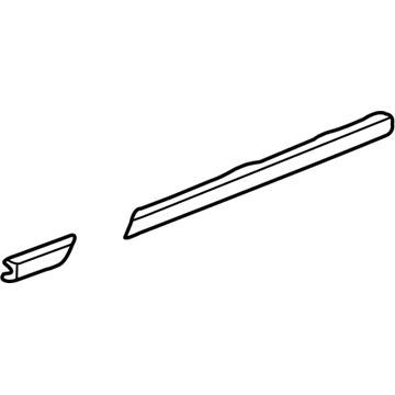 Mopar 5008716AA WEATHERSTRIP-Rear Door Belt