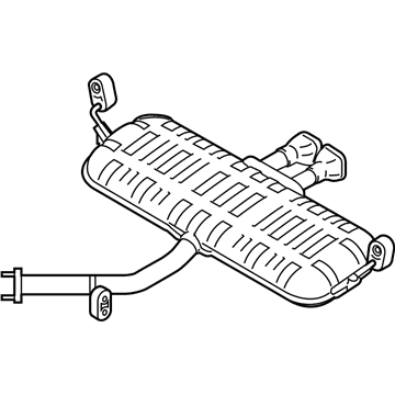 Hyundai 28710-J3700 Rear Muffler Assembly