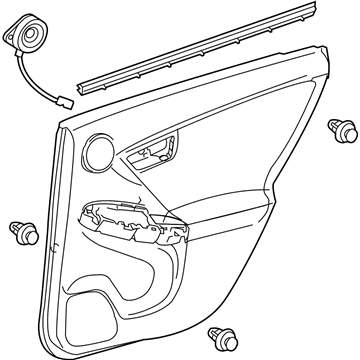 Toyota 67630-47240-E0 Panel Assembly, Rear Door