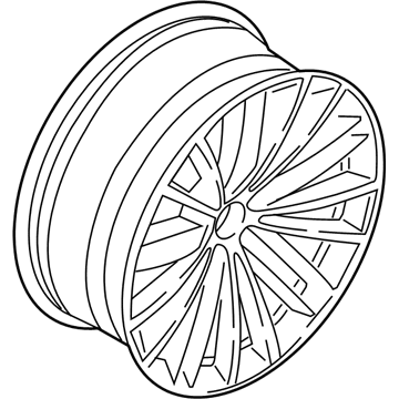 BMW 36-11-6-863-422 Light Alloy Rim Ferricgrey